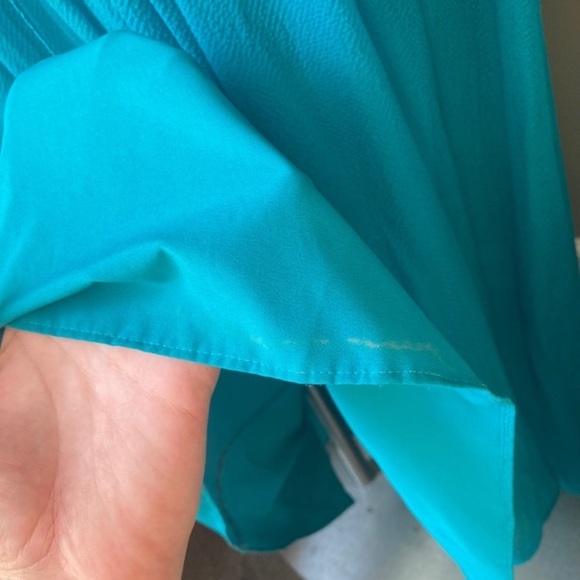 Y2k Turquoise Halter Maxi Dress - Picture 9 of 13